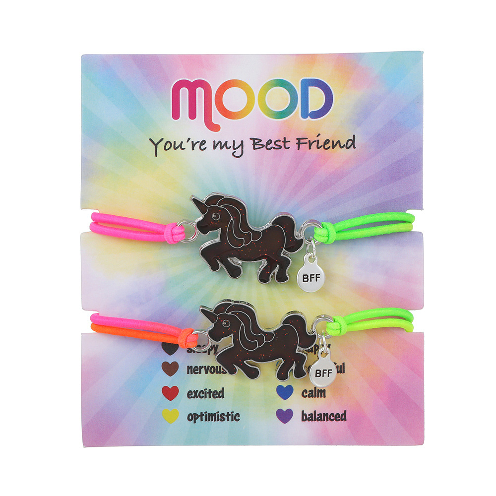 Simple Style Unicorn Flower Alloy Handmade Kidu0027S Bracelets 1 Set