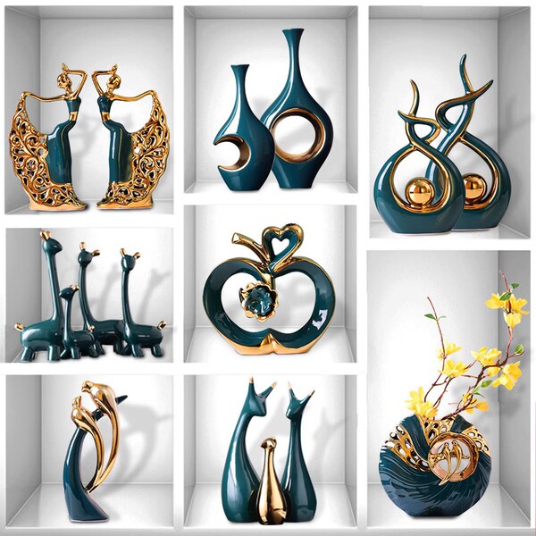 Modern creative ceramic decorations for home use for living room