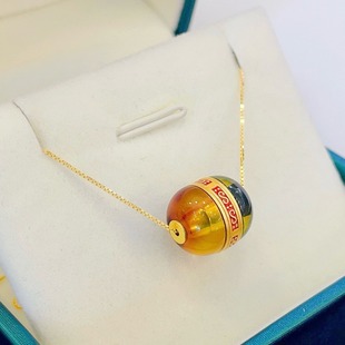 Mexico Red Blue Po S925 Silver High Precision Turning Hamburg Bead Pendant Source One Source Factory Processing