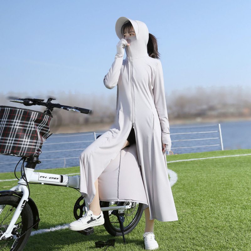 TC 【28万人の賞賛】アイスシルク 日焼け止め服 レディース ロング 2025夏新作 薄手 全身UVカット|undefined