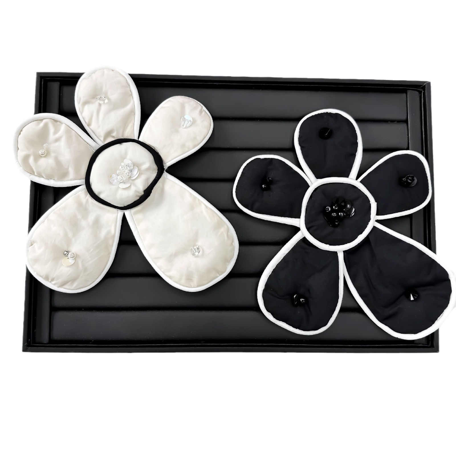Nuevo bordado de moda relleno de algodón accesorios de flores vestido camisa zapatos sombreros abrigo colgante decoración