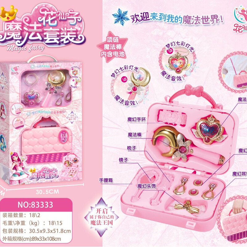 Free Shipping Flower Fairy Led Colorful Glowing Sound Effect Magic Wand Flashing Fairy Girl Toy Kindergarten