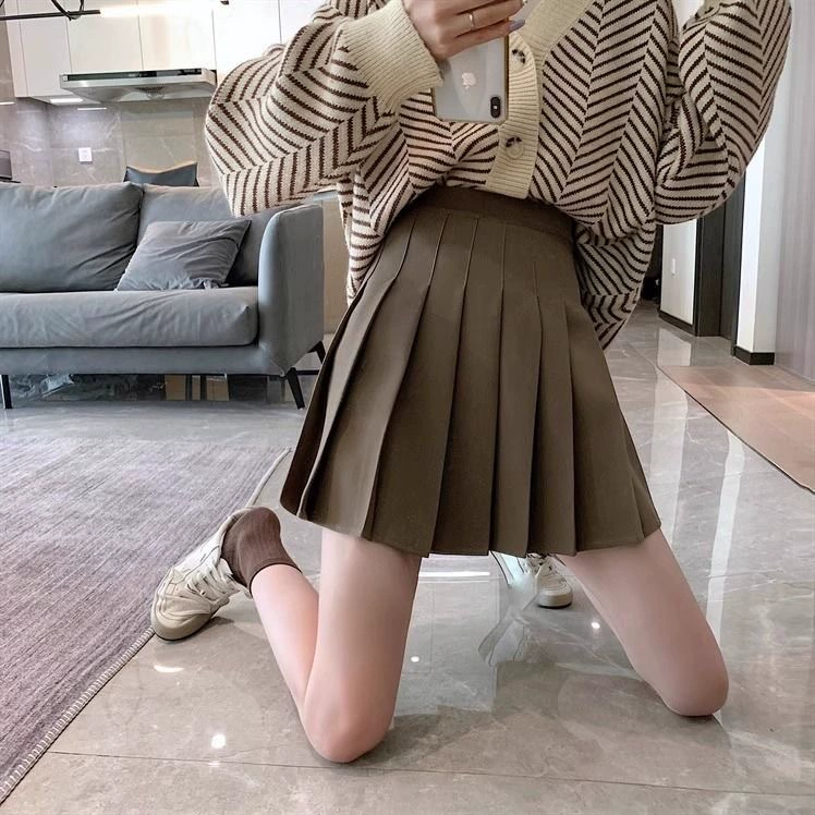 Плиссированная юбка для женщин, весенне-осенняя верхняя одежда, новая юбка-шорты с высокой талией в стиле JK 2025 года, юбка А-силуэта для студенток, стиль JK