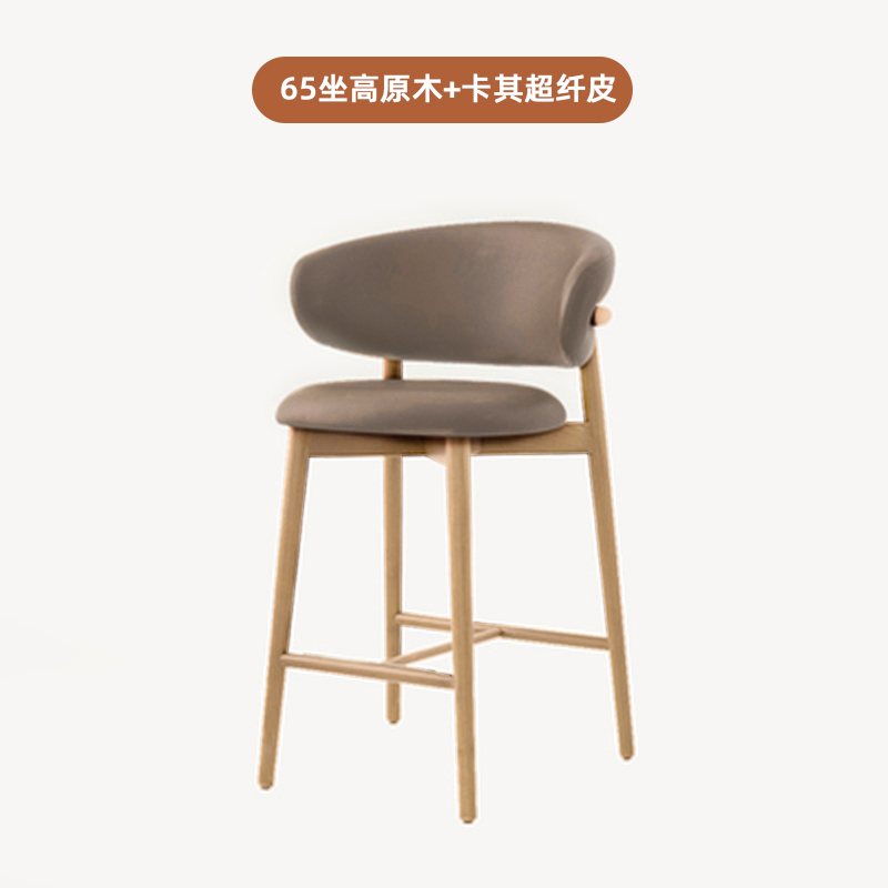 65 시트 높이/우드 컬러 카키색 극세사 가죽