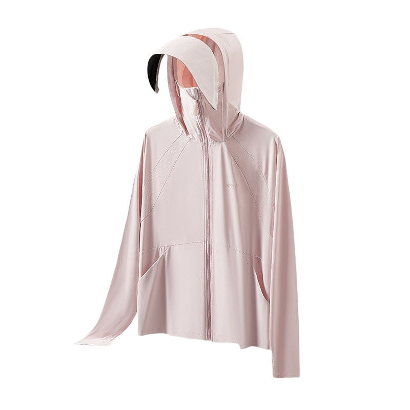 Chal de hielo de verano ropa de protección solar de hielo mujer capuzada piel tipo ropa de tela de mujer chaqueta de bicicleta al aire libre