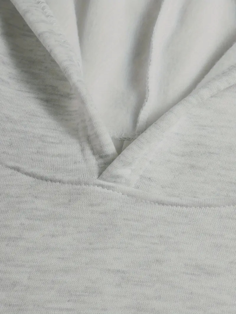 Sweat-shirt à capuche pour femme, imprimé lettres, style décontracté et tendance._voghion.com