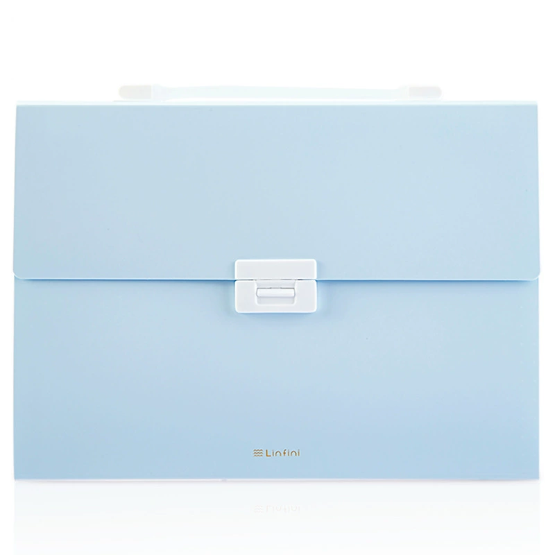 Deli 72410 accordion file binder document bag for students office storage categorized file bag A4 exam paper bag