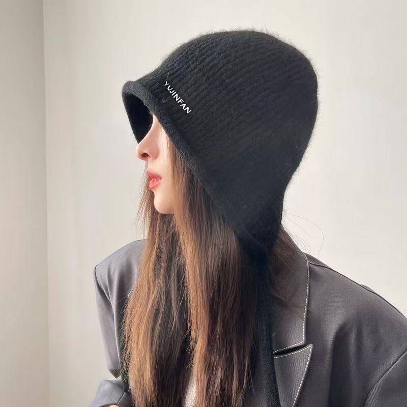 秋冬帽子女韩系显脸小慵懒风套头堆堆帽洋气包头帽时尚毛线帽冷帽|undefined