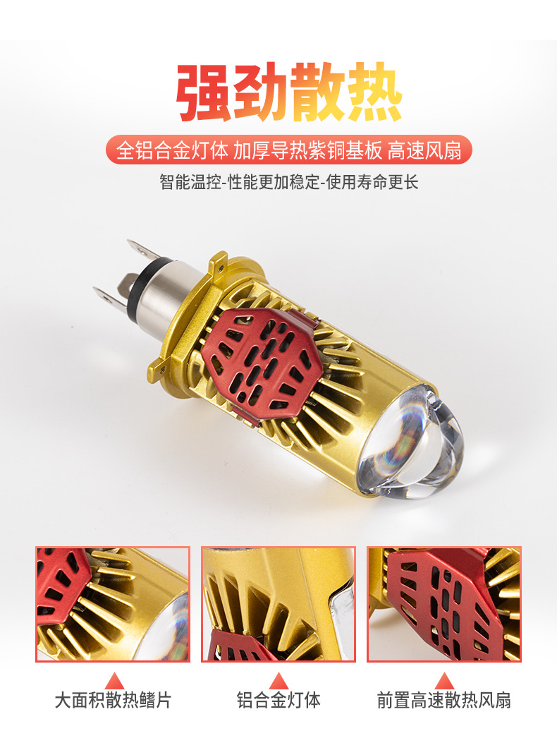 M01J car lens LED headlight lens bulb car motorcycle bulb
