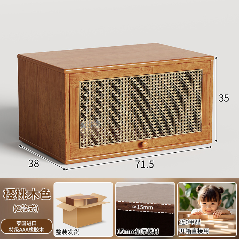 Gabinete de madera sólida armario de almacenamiento integrado contra la pared suelo libre combinación modular gabinete de celosía estante de exhibición de sala de estar doméstica