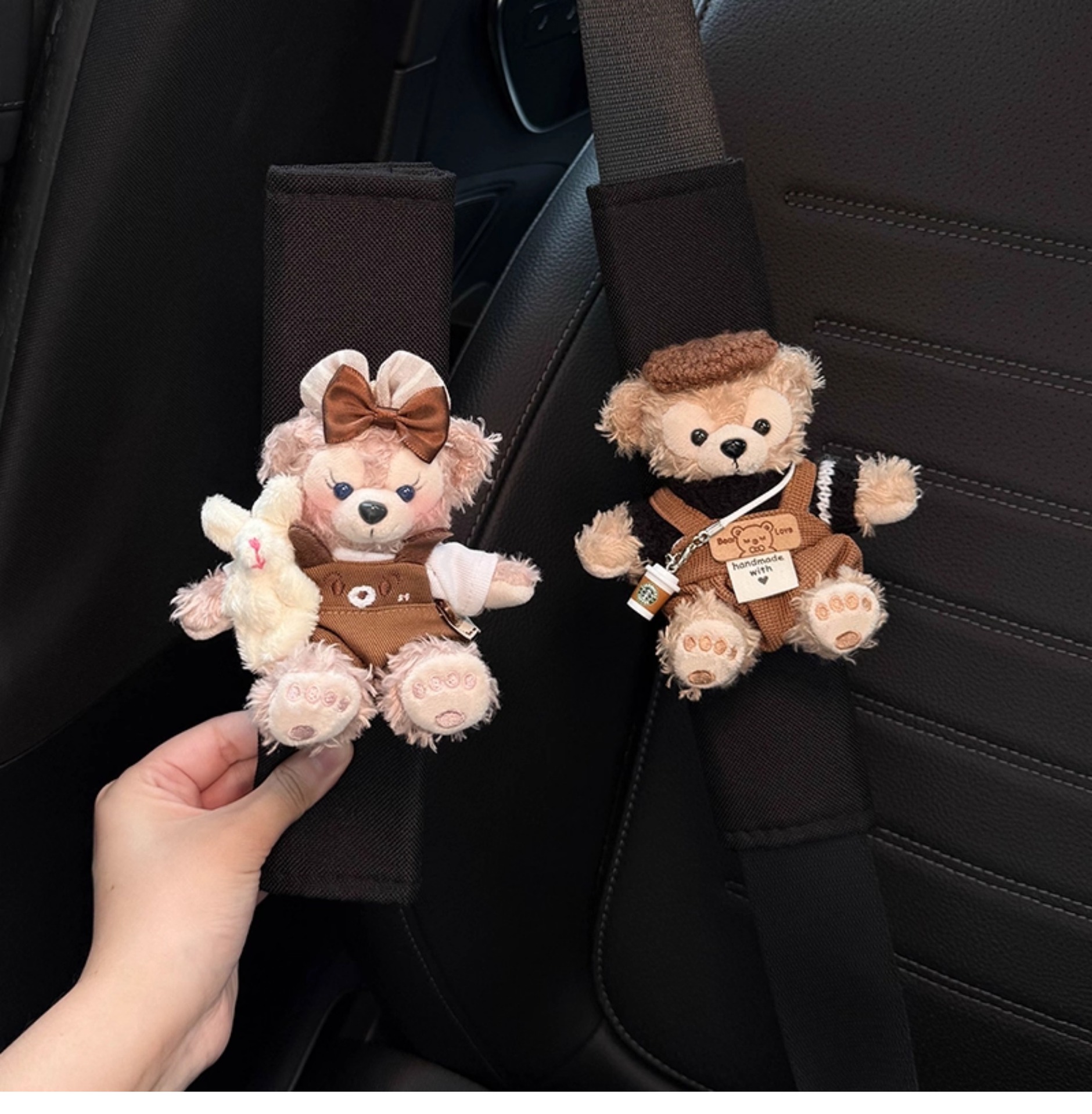 Shirley Mei Duffy Car Seat Belt Shoulder Cover Car Seat Belt Decoration Anti-Wear Clothes Couple Pair of Women