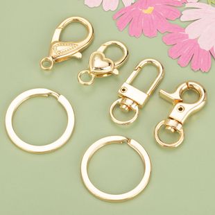 Cross-Border Hot-Selling Metal Keychain Hook Buckle Gold Hanging Buckle Jewelry Accessories Universal Buckle Crayfish Buckle Door Buckle