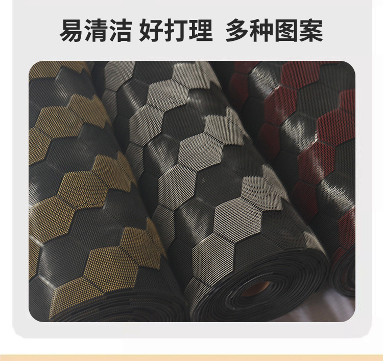 Straight Striped Injection-Molded Non-Slip Mat, Thickened Pvc Pressed Mat, Cross-Border Hot-Selling Entryway Doormat, Commercial Carpet