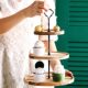 Cross-border Light Luxury Special Double-layer Wedding Candy Dessert Snack Tray Fruit Snacks Three-layer Tray High-level Feeling