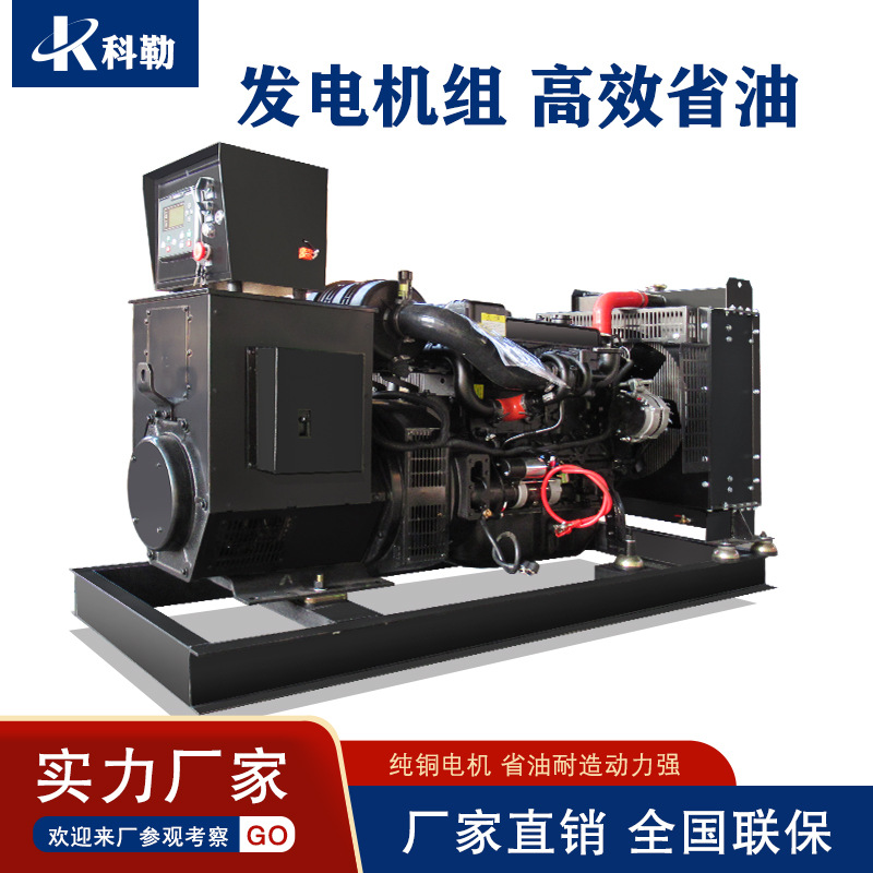 潍柴柴油发电机30kw50kw100kw200kw一键电启动纯铜电机工厂批发