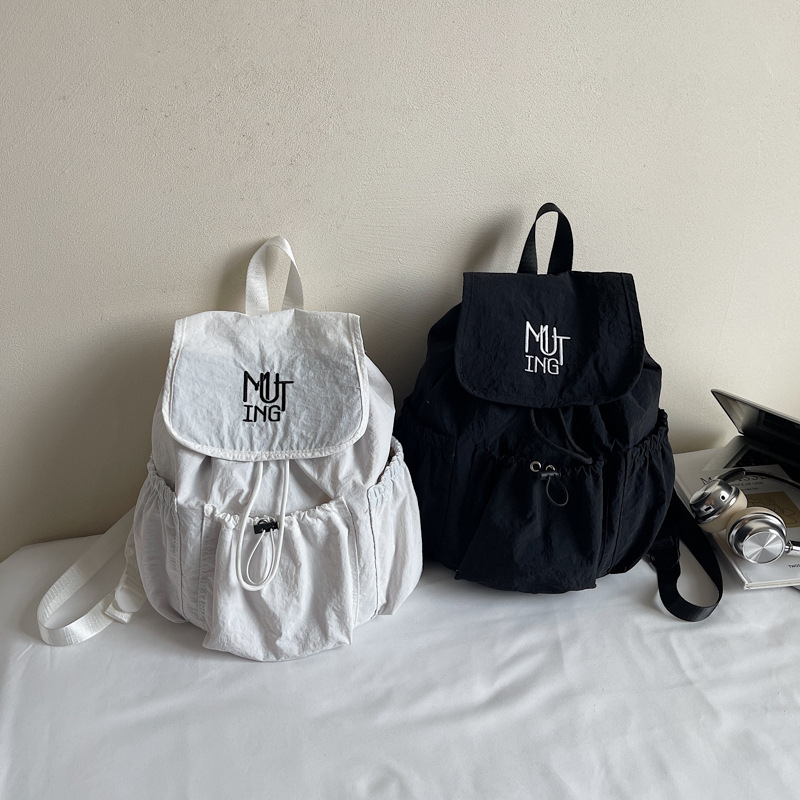 국경 간 도매 대용량 배낭 대학생 배낭 대외 무역 경량 어깨 가방 Drawstring 게으른 스타일 캐주얼 가방
