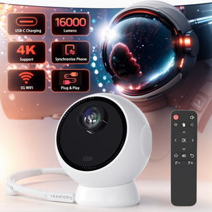 Cross-Border Export Home Outdoor Portable Projector Home Theater 4K Projector Wireless Projection Android