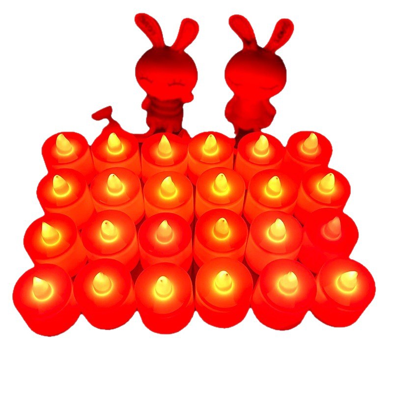 Props propuesta escena diseño cumpleaños confesión decoración suministros electrónica plástico vela luz romántica luz LED de juguete