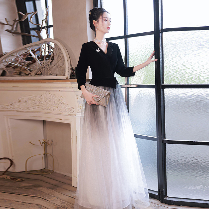 D9186 1380K VÁY ĐẦM LIỀN THÂN DỰ TIỆC NỮ SUZOPU DÀI TAY THỜI TRANG NỮ G04 SẢN PHẨM MỚI