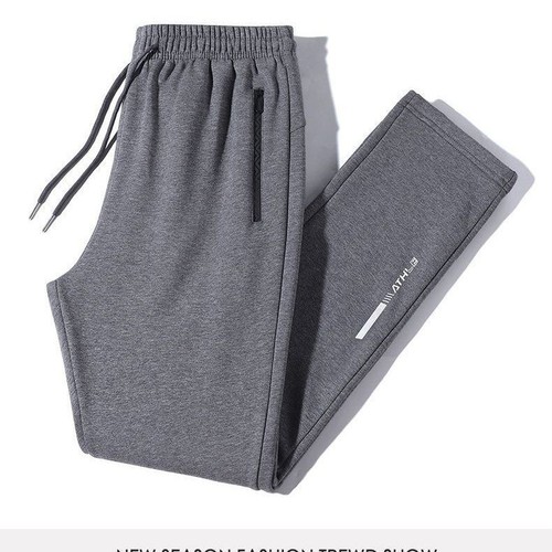 Direct Manufacturer Sales 2024 Summer Cotton-Like Volume Men's Fashion Print Plus Size Men's Straight Leg Casual Pants