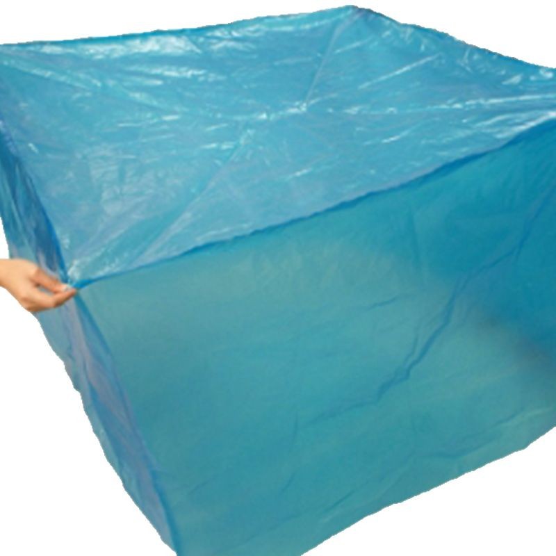 Bolsa de fondo cuadrado de plástico tridimensional transparente engrosada PE bolsa de fondo cuadrado equipo bolsa de polvo cartón bolsa a prueba de humedad al por mayor