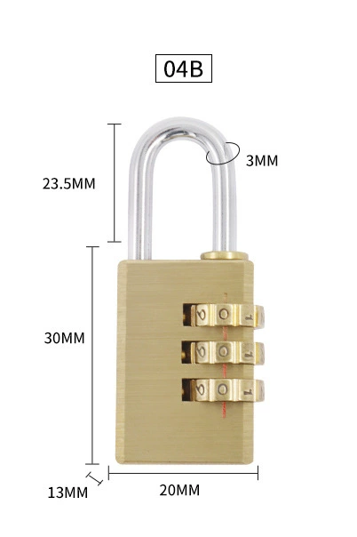 Good preference for brass hanging lock series multi -specifications multi -in -one die -cast copper core 3 dense/4 dense digital password copper lock
