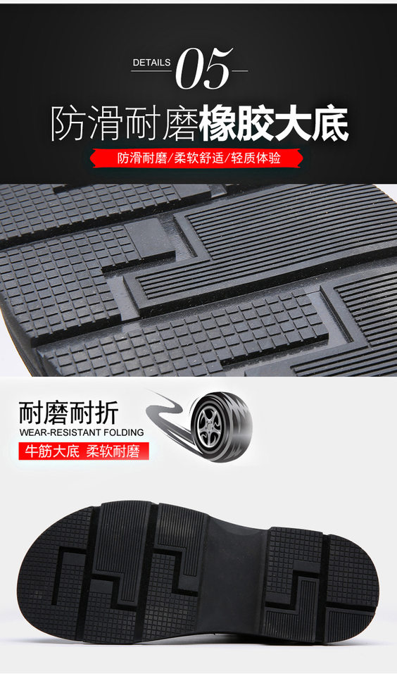 Bốt da nam Martin lót nhung giữ ấm, đế dày gót 3-5 cm, cổ trung — GX9932 lót nhung màu nâu, GX9932 lót nhung màu đen chi tiết 14