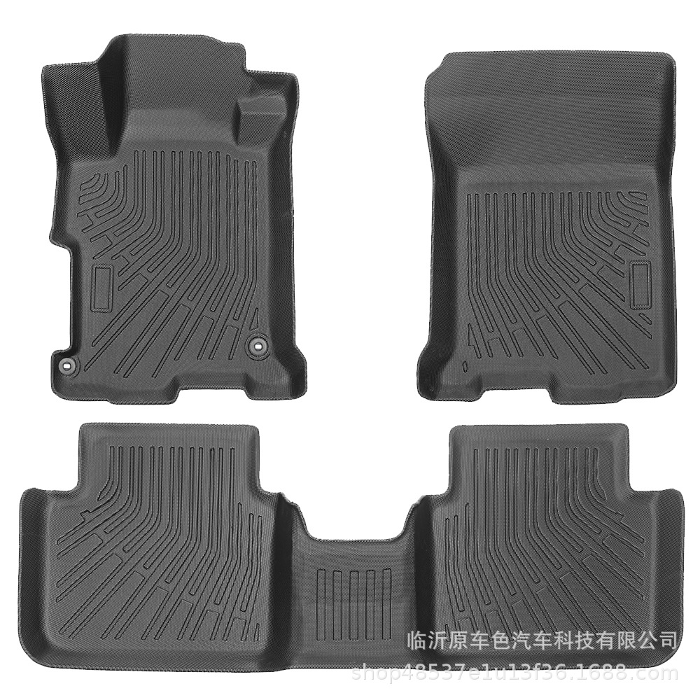 Para Honda Accord 2013 - 2017 3D todo el tiempo TPE almohadilla de suelo almohadilla de respaldo