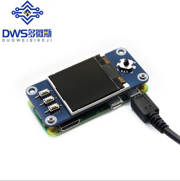 树莓派4b 3b+1.44寸彩色 LCD显示扩展板 SPI接口 掌上迷你显示屏