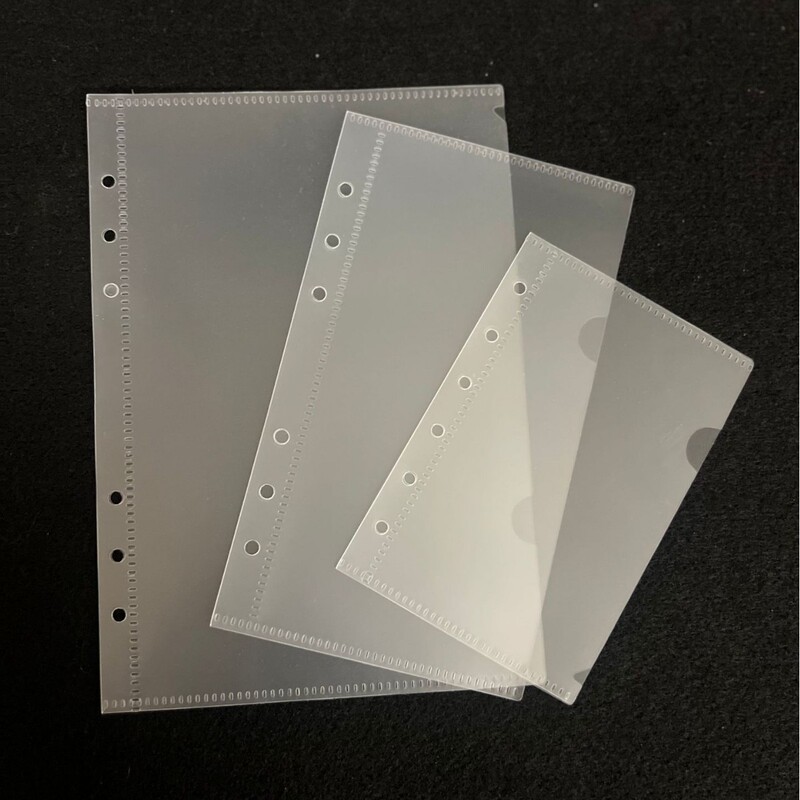 A5/A6/A7 Frosted Six-Hole Loose-Leaf Storage Bag, Cash Budget Bag, Pp Side Opening Money Bag, Information Bag