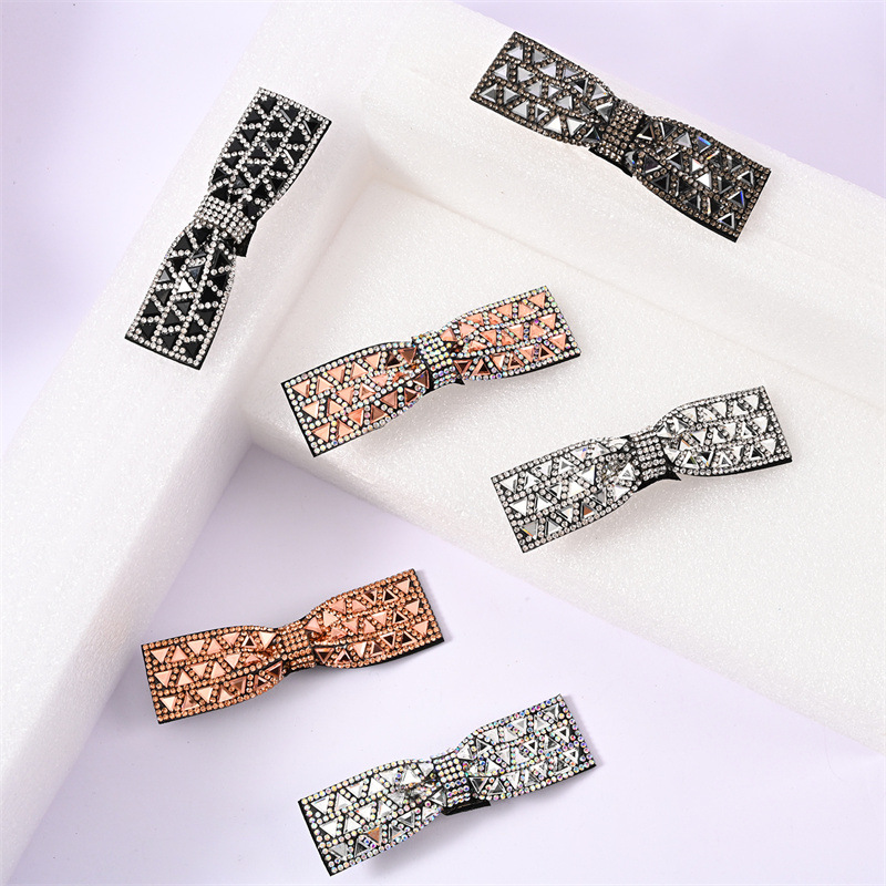 Fashion Bow Knot Rhinestone Patchwork Hair Clip 1 Piece display picture 1