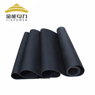 Black Stripesd Anti-Slip Insulating Rubber Mat 3Mm-10Mm Special Insulating Rubber Mat for Power Distribution Rooms Supports Customization