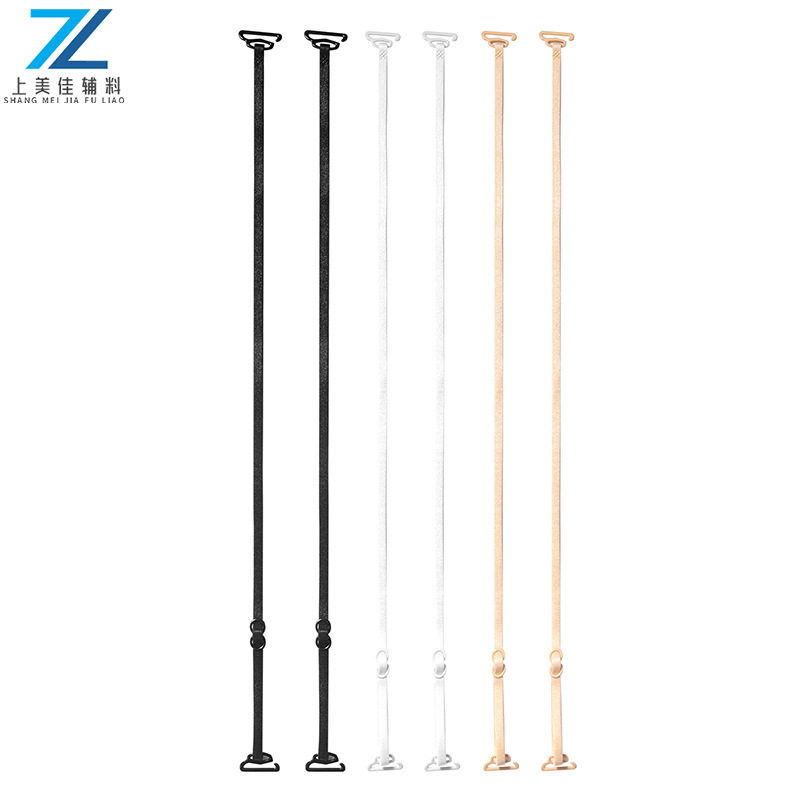 [Cross-border] 5MM wide thin shoulder strap underwear accessories back hanging neck bra extension with cross back hidden belt