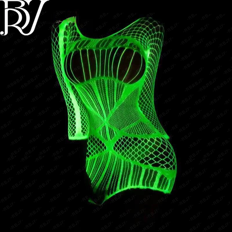 Nuevo mono luminoso nuevo material fresco luminoso reflexivo sexy pantimedias hueco sexy coqueteo bottoming Calcetines