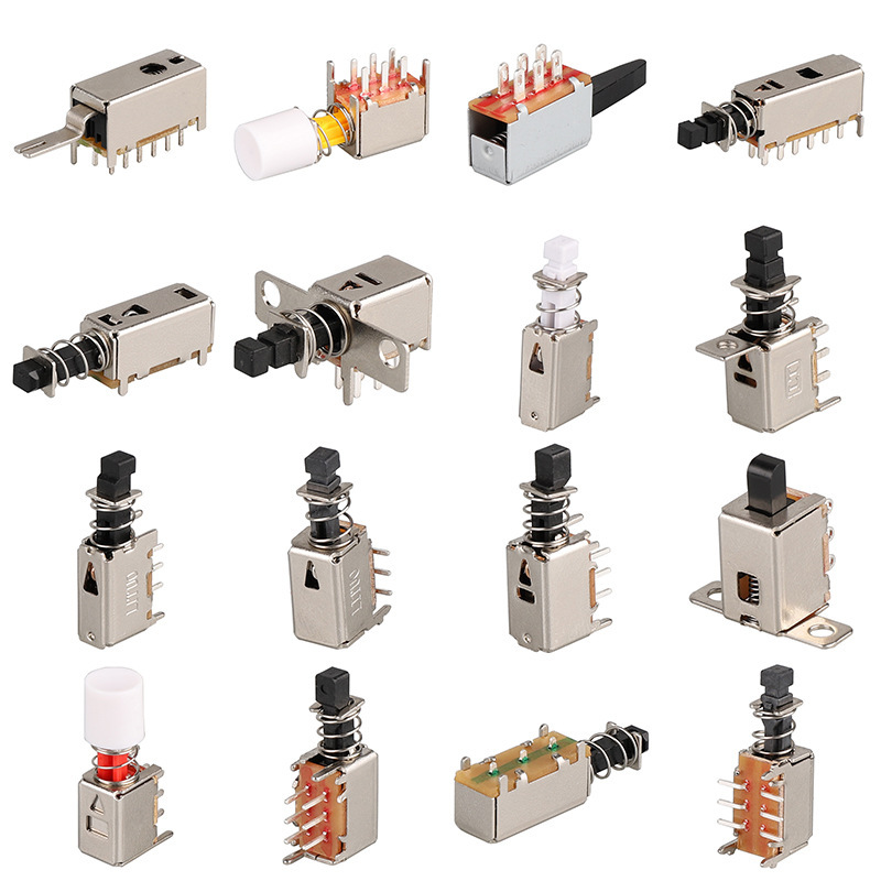 按键开关直键开关PS22F11 自锁无锁开关 电子产品电源开关