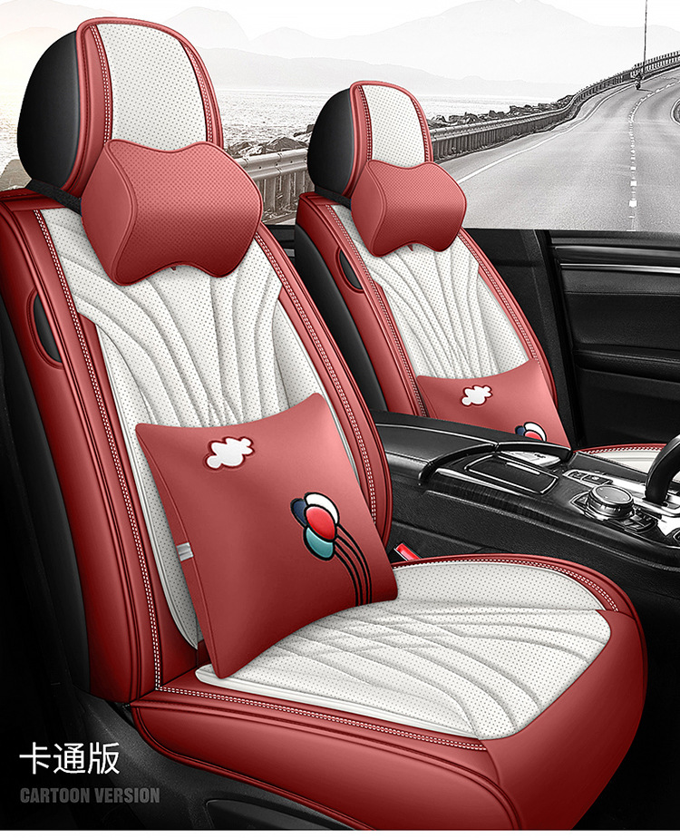 Wholesale Autumn Full-Coverage Car Seat Covers High-End Perforated Leather Car Seat Covers Four-Season Cushions