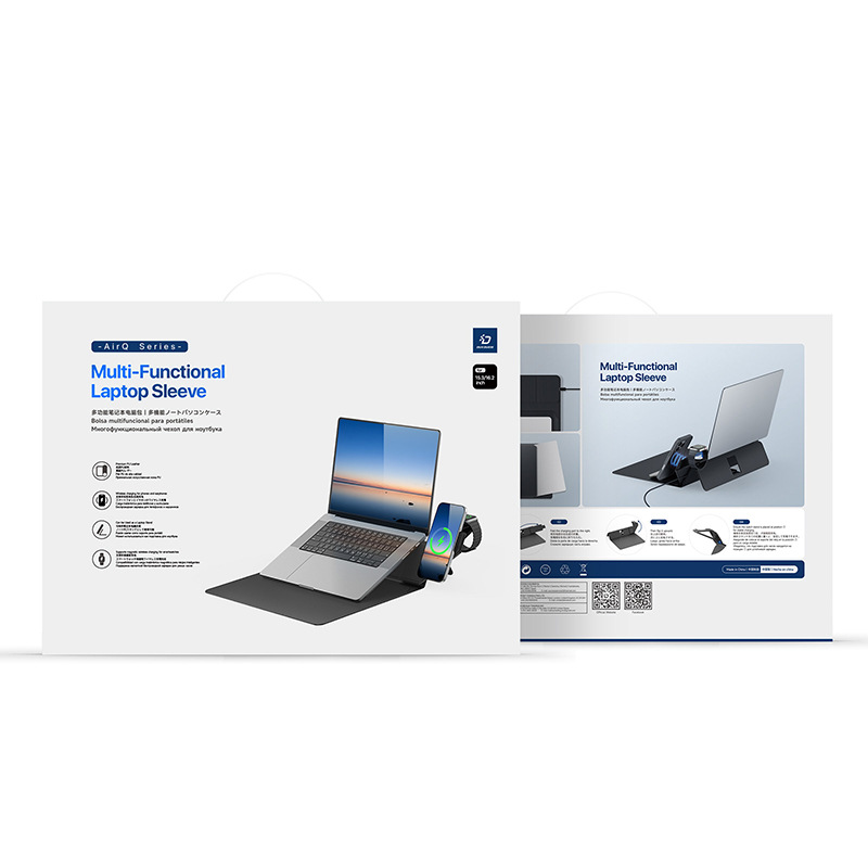 Aplicable 3 - en - 1 cargador inalámbrico multifuncional bolsas portátiles MacBook Air bolsa de almacenamiento portátil al por mayor