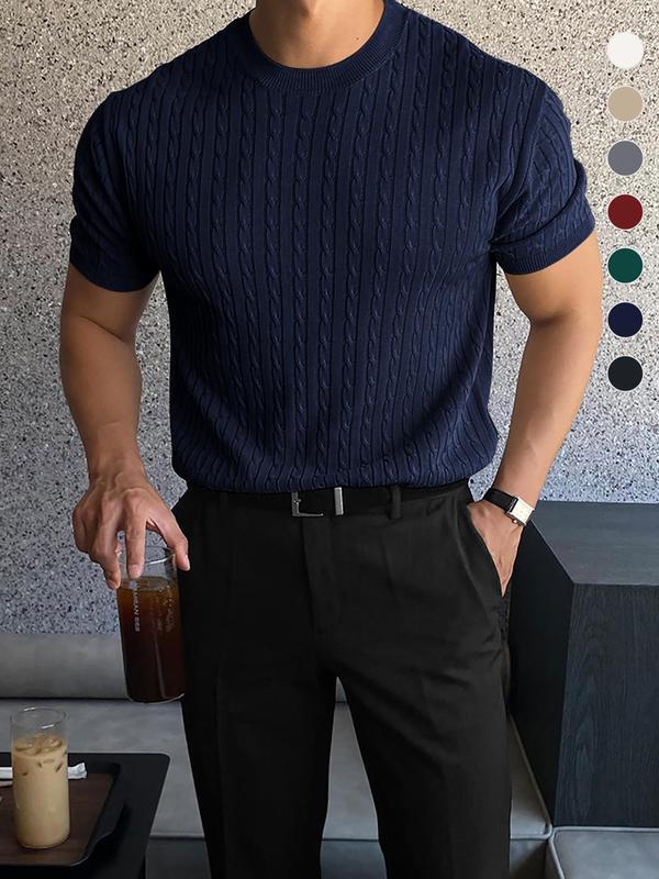 E9735 亚马逊速卖通款 Knitwear 跨境代发新款男式针织衫|undefined
