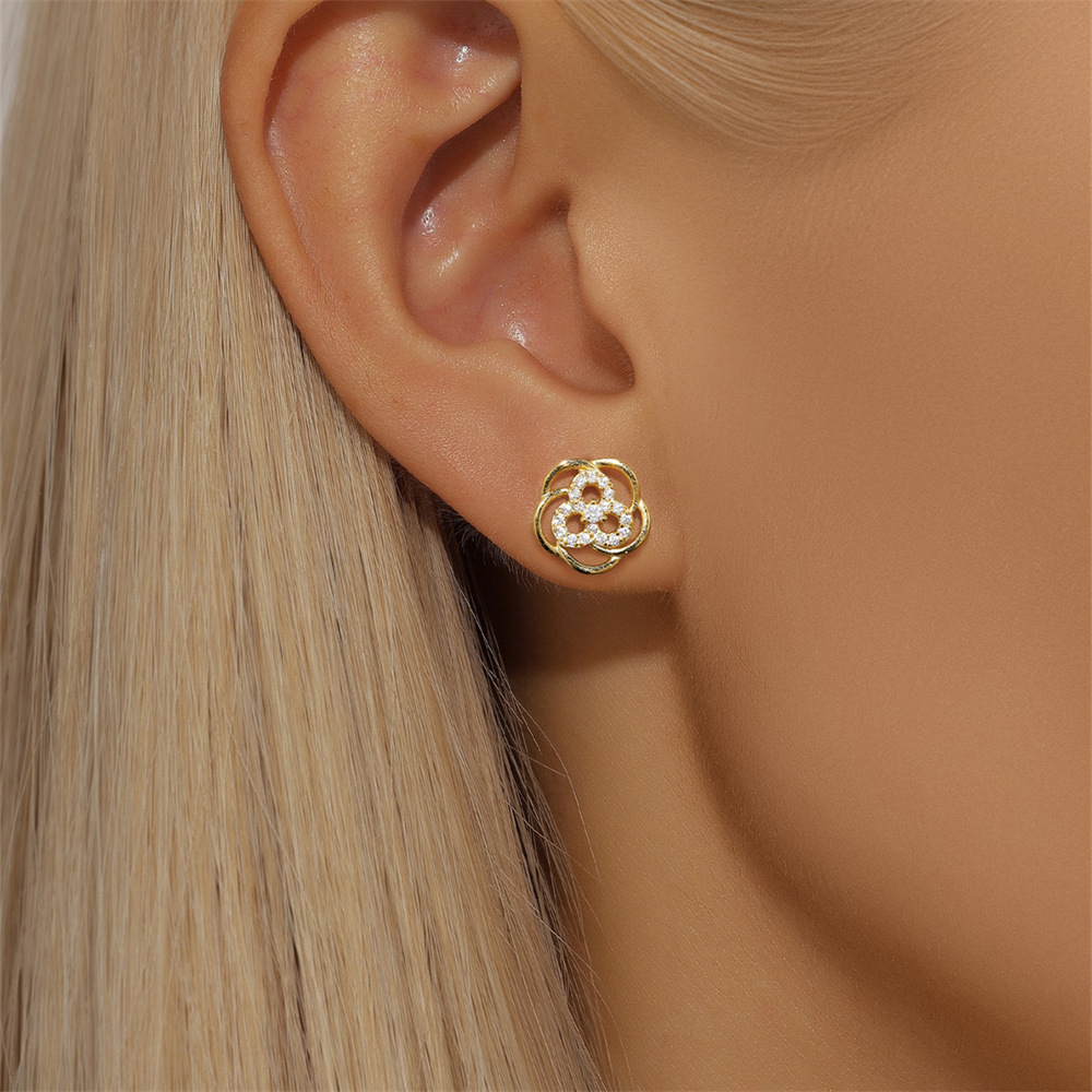 8g Weight 925 Sterling Silver Ear Needle Material Zircon Inlay Material Drop Earrings Classification 1 Pair Quantity Daily Occasion 925 Sterling Silver Material Geometric, Flower Pattern Women's Gender Plating Design Simple Style Style 1 Pair 925 Sterling Silver Zircon 925 Sterling Silver Earrings Geometric Flower Drop Earrings 7