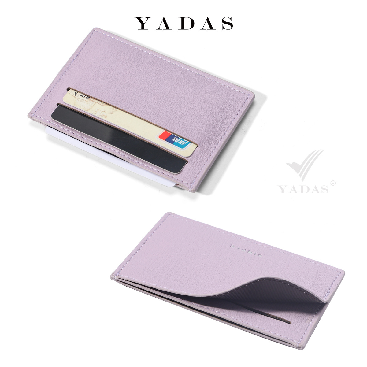 YADAS nueva bolsa de tarjetas de arco elegante bolsa delantera de moda simple multi-cartón damas fábrica de cuero PU bolsa de tarjetas al por mayor