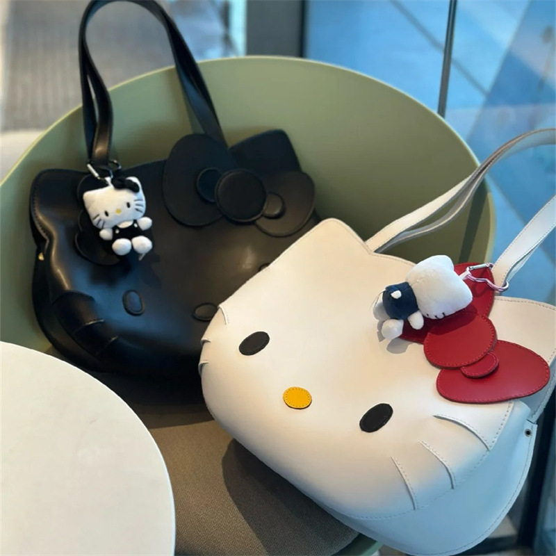 Bolso de dibujos animados lindos bolso de hombro arco Kitty bolso de gimnasio portátil bolso de viaje sin envío al por mayor