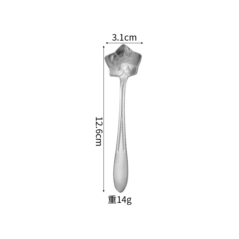 12CM 도라지 스푼 [실버]