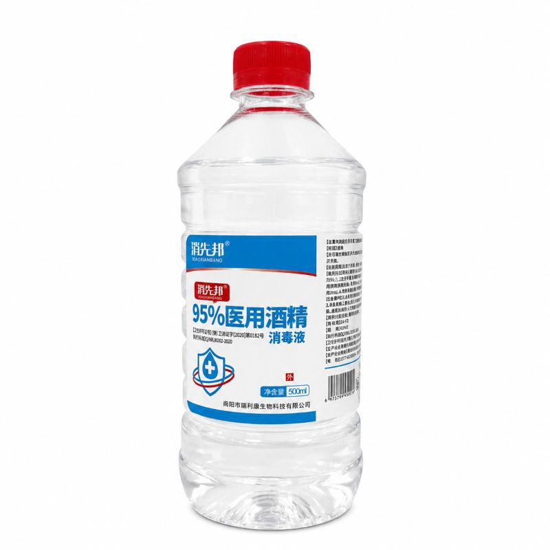 Manufacturer 95% Alcohol Object Cleaning and Disinfection Fire Therapy Cupping Alcohol Lamp 500ml Experimental Ethanol 95% Alcohol
