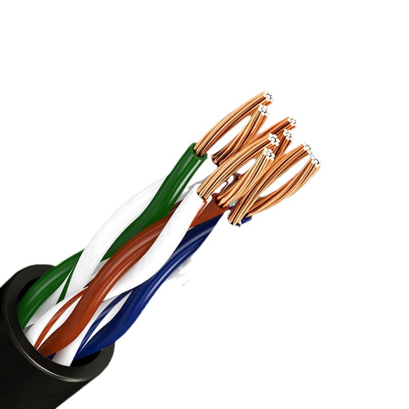 Categoría 6 Gigabit CAT6 cable de red fábrica al por mayor 5 M 50 M 100 m cable de red de cabeza de cristal puente de alta velocidad image 6