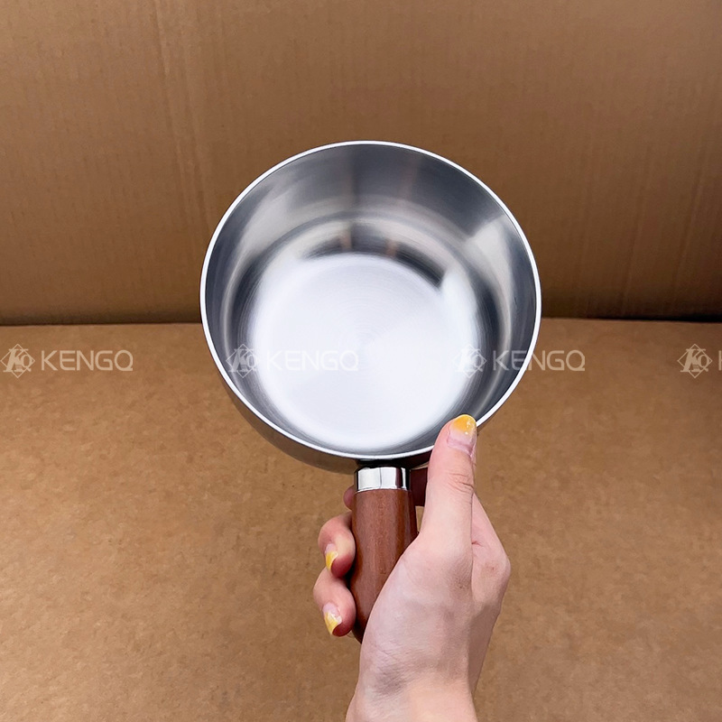 316L acero inoxidable sin recubrimiento suplemento alimenticio para bebés olla de leche pequeña olla de grasa pequeña olla de bocadillos olla de comida para una persona olla de fideos instantáneos