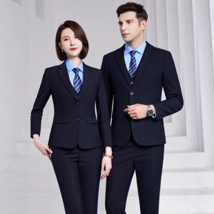 Suit Suit Men's Business Attire Formal Wear Men's and Women's Sales Department Hotel 4S Shop Workwear Overalls Suit Business Vest