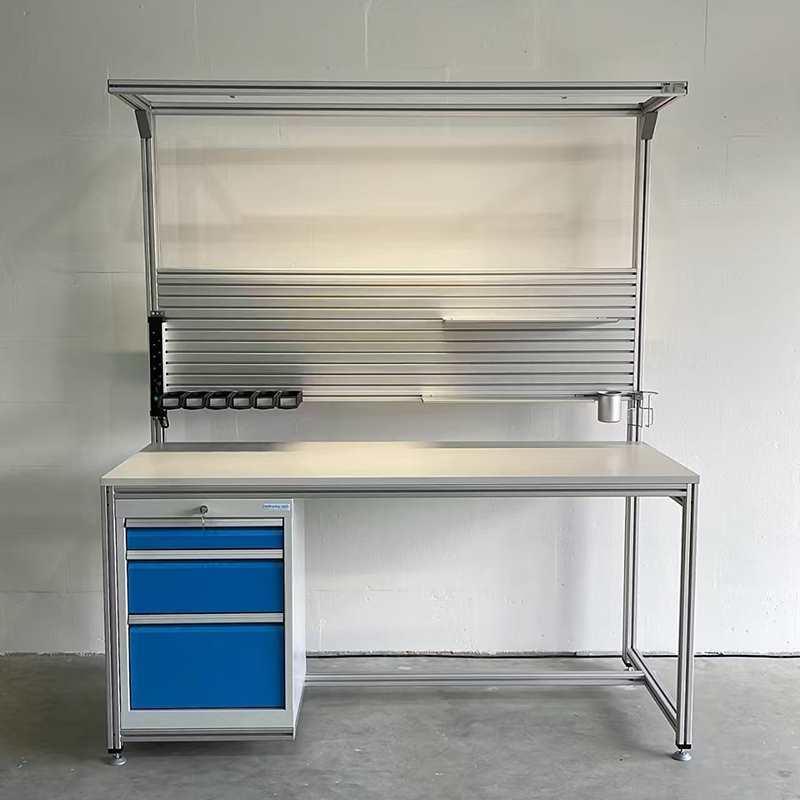 Aluminum Profile Computer Desk DIY Desk Aluminum Alloy Profile Study Table 3030 Storage Rack Table Workbench