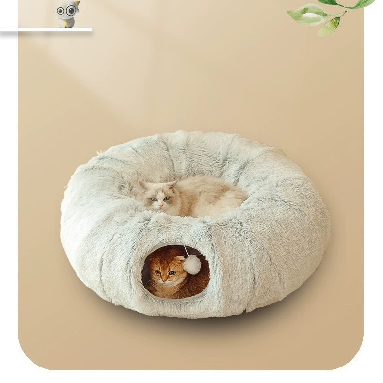 Источник плюшевого кошачьего гнезда кошачьего туннеля кошачий туннель кошачий канал кошачий катящийся дракон складной тройной кошачий игрушка