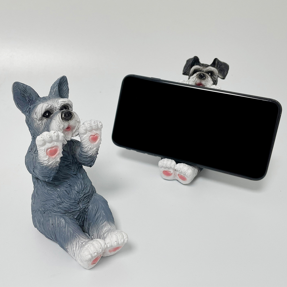 Cute Schnauzer Phone Stand