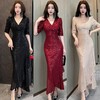 High end luxury and niche banquet host sequin fishtail dress